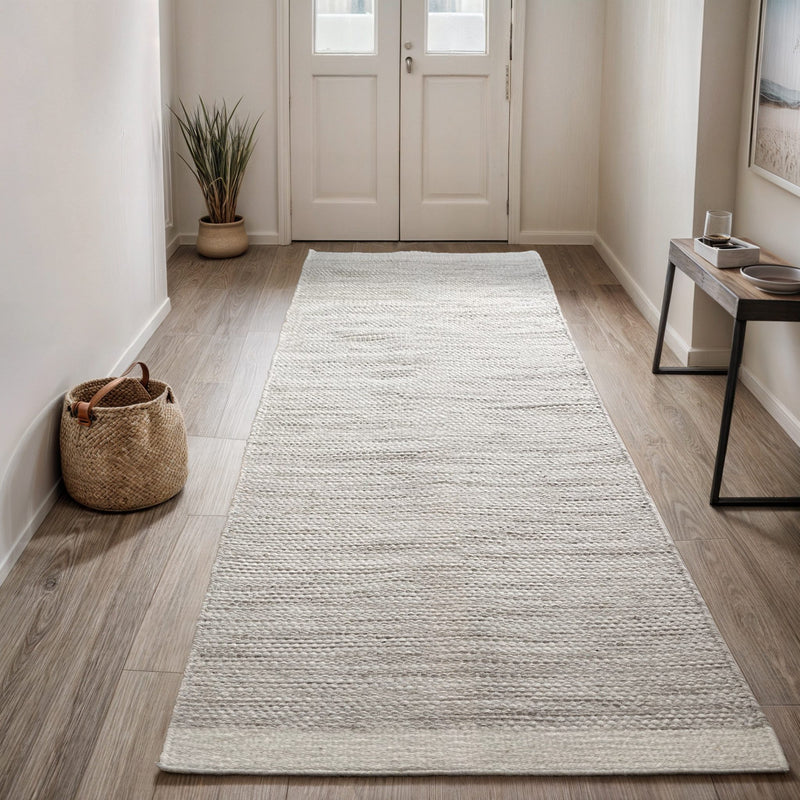 Covor reversibil din lână Wolltraum tesut manual 80x300 cm - LunaHome.ro
