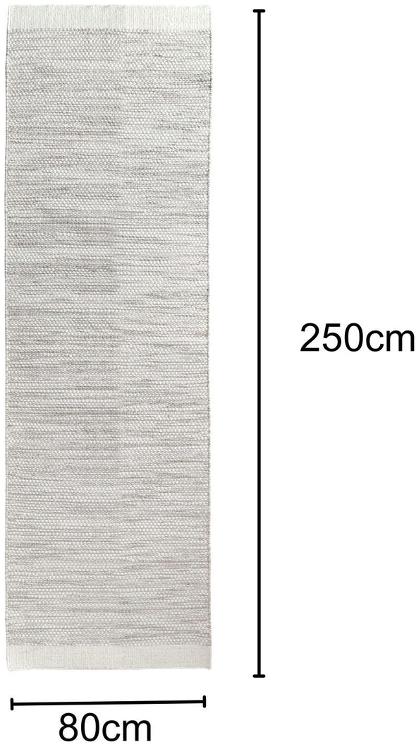 Covor reversibil din lână Woolydream tesut manual 80x250 cm