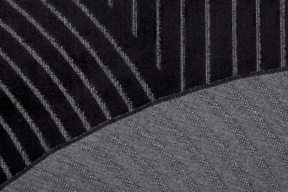 Covor rotund Faron cu fire scurte, design scandinav negru, 160 cm - LunaHome.ro