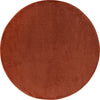 Covor rotund Granada culoare cupru cu fire scurte, 120 cm - LunaHome.ro
