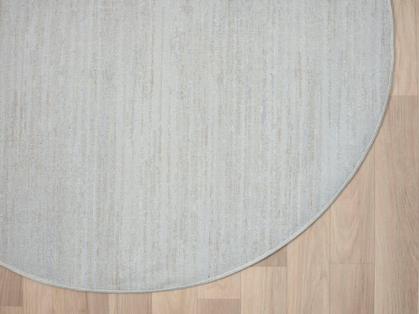 Covor rotund MyPassion moale si pufos crem, 120 cm diametru - LunaHome.ro