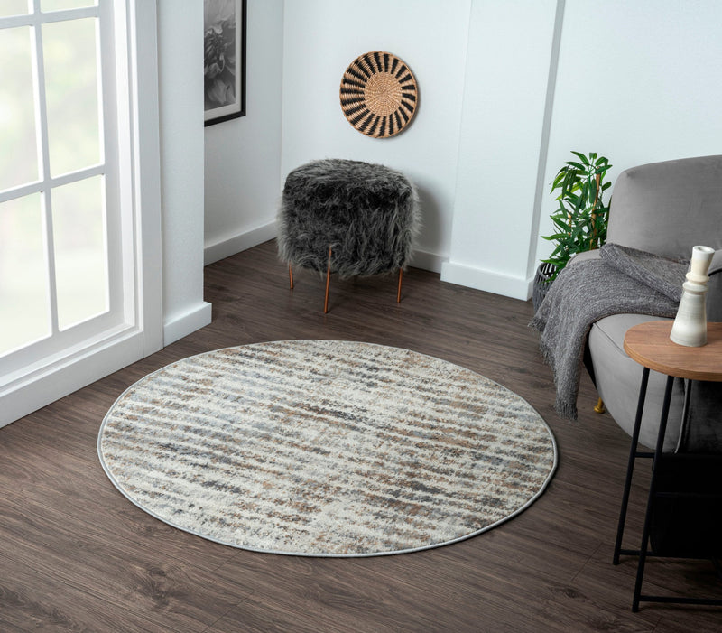 Covor rotund MySoul design scandi cu fire scurte din microfibra, 120 cm - LunaHome.ro