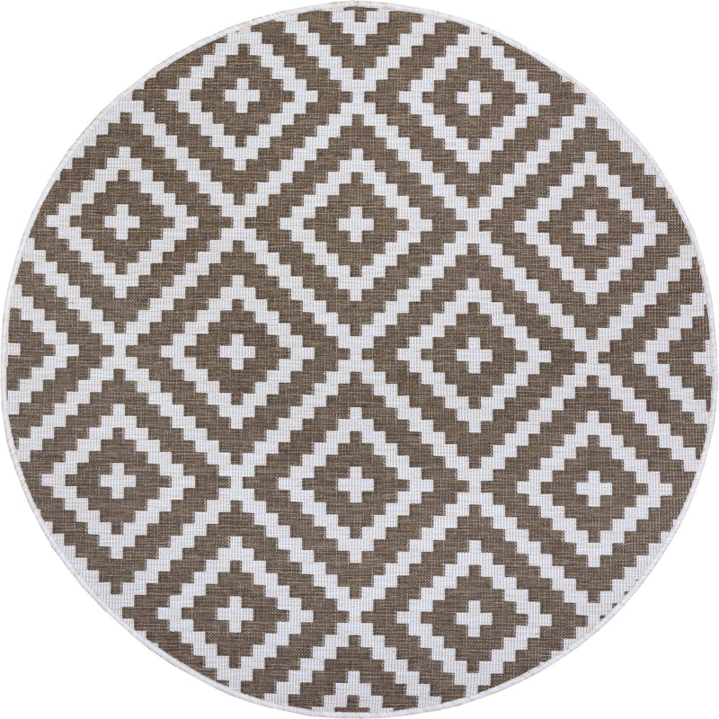 Covor rotund Ronda reversibil, potrivit si pentru exterior 140 cm - LunaHome.ro