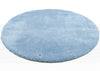 Covor rotund Tom Tailor Cosy pufos albastru deschis 100 cm - LunaHome.ro