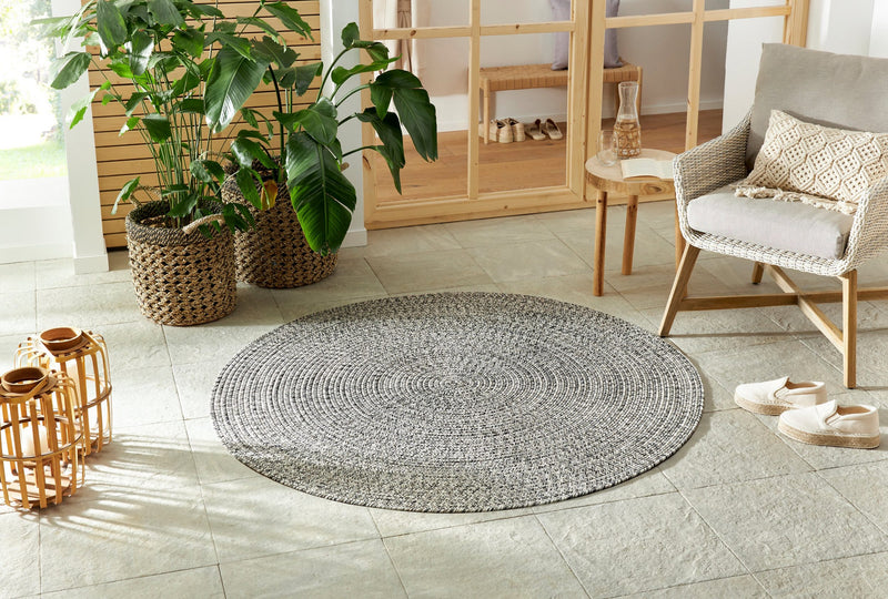 Covor rotund Trenzado potrivit pentru exterior si interior, 200 cm - LunaHome.ro