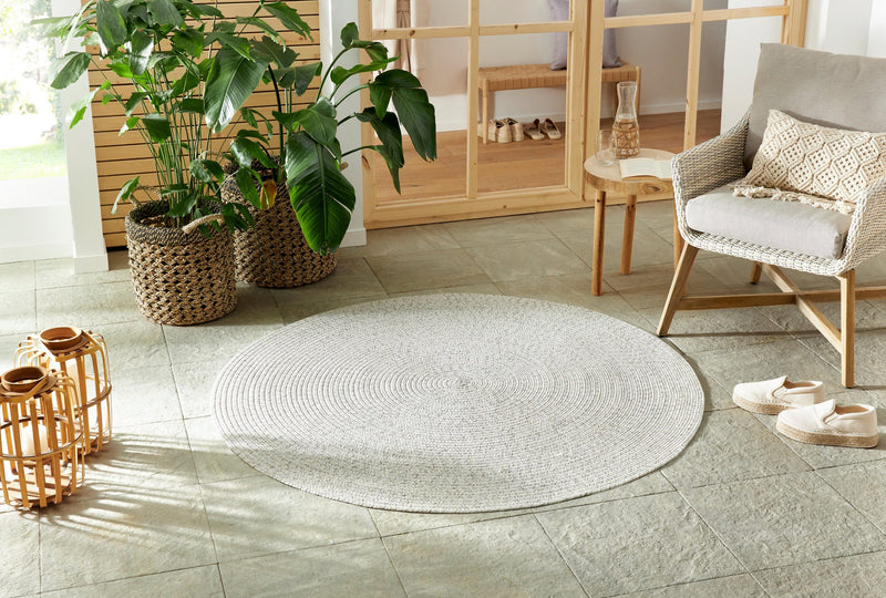 Covor rotund Trenzado potrivit pentru exterior si interior, 150 cm - LunaHome.ro