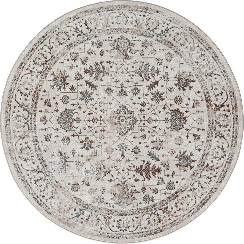 Covor rotund »Creation 50112« cu aspect foarte elegant, crem 200 cm - LunaHome.ro