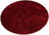 Covor rotund »Deman« foarte moale si pufos roșu 190 cm diametru - LunaHome.ro