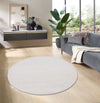 Covor rotund »Gabbeh uni« din lână pură crem 190 cm - LunaHome.ro