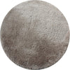 Covor rotund »Lagos« foarte moale si pufos culoare nisip 140 cm - LunaHome.ro