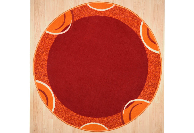 Covor rotund »Loures« cu bordura moderna, 190 cm diametru - LunaHome.ro