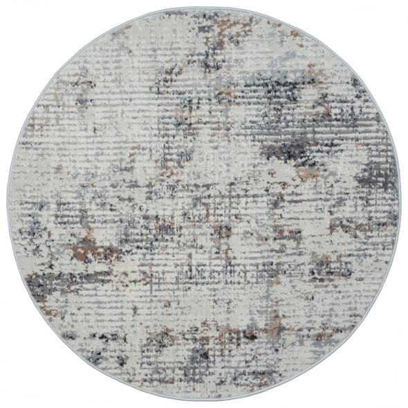Covor rotund »My Joy« cu design scandi vintage, foarte moale, 120 cm - LunaHome.ro