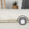 Covor rotund »My Shaggy« foarte pufos, crem 120 cm - LunaHome.ro