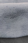 Covor rotund »Rabbit« cu textura de blana de iepure, gri 200 cm - LunaHome.ro