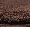 Covor rotund »Shaggy 30« maro cu fire lungi pufos 140 cm - LunaHome.ro