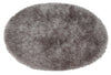 Covor rotund cu fire înalte Glossy 411, deosebit de moale, gri 120 cm - LunaHome.ro