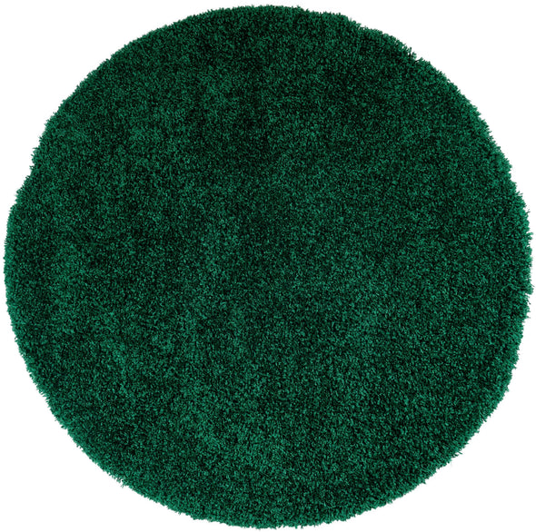 Covor rotund foarte pufos Shaggy 30 verde 140 cm - LunaHome.ro