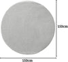 Covor rotund reversibil din lână Wolltraum tesut manual 200 cm - LunaHome.ro