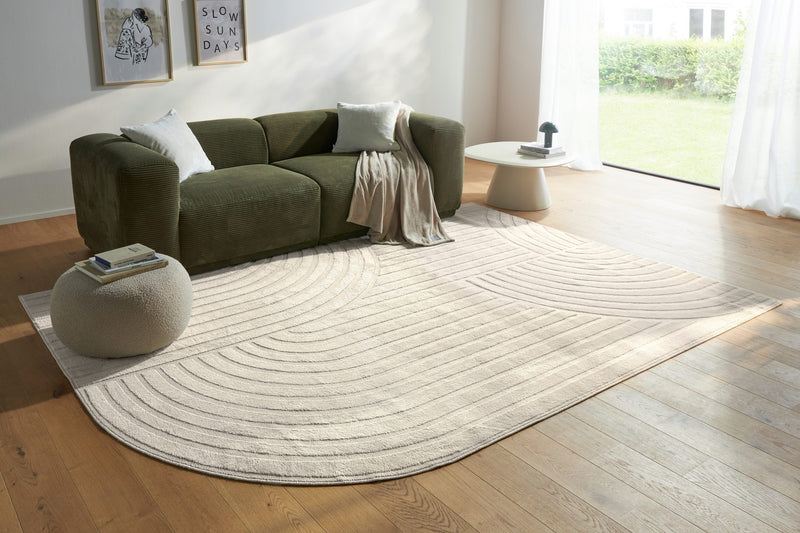 Covor s.Oliver Cilla cu design modern boho 3D crem 120x180 cm - LunaHome.ro