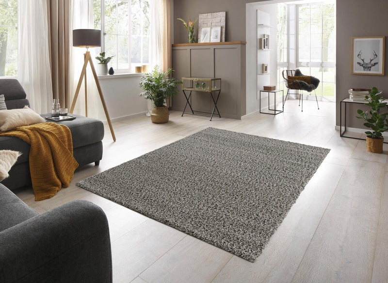 Covor shaggy Saron foarte moale si pufos gri, 120x180 cm - LunaHome.ro