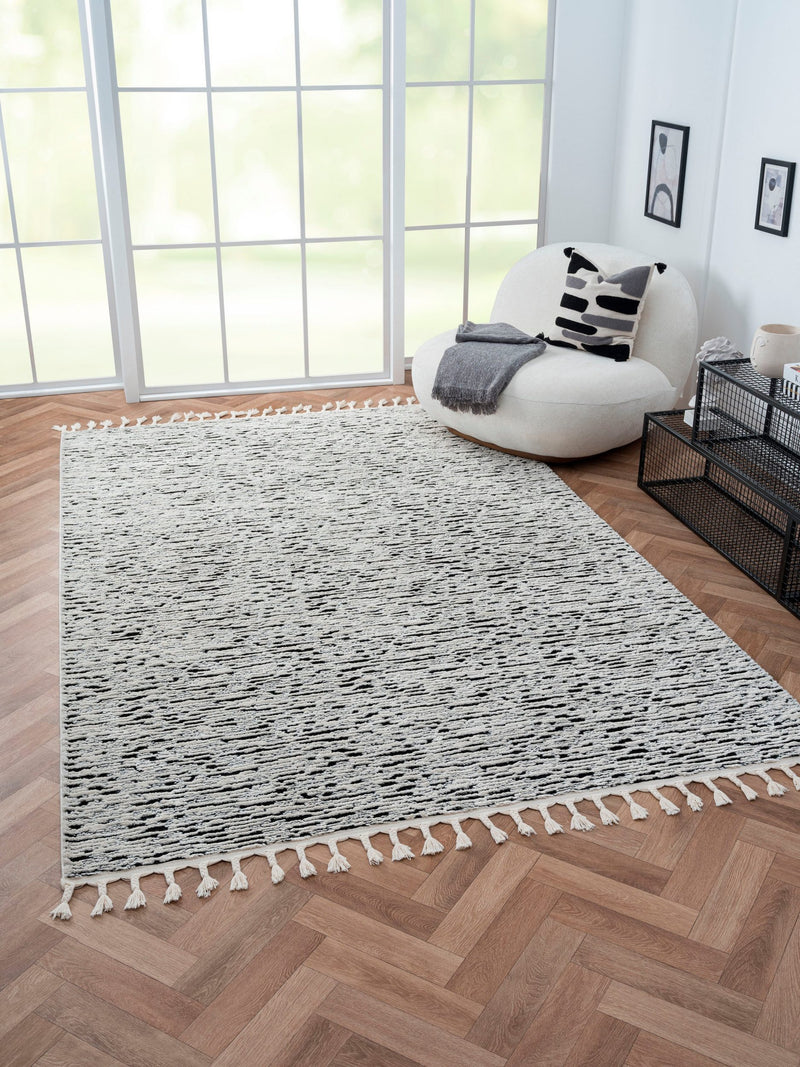 Covor shaggy marocan Rockface cu franjuri 140x200 cm - LunaHome.ro