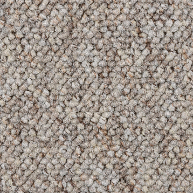 Covor tip mocheta Corfu alb-bej, model cu bucle 200x200 cm - LunaHome.ro