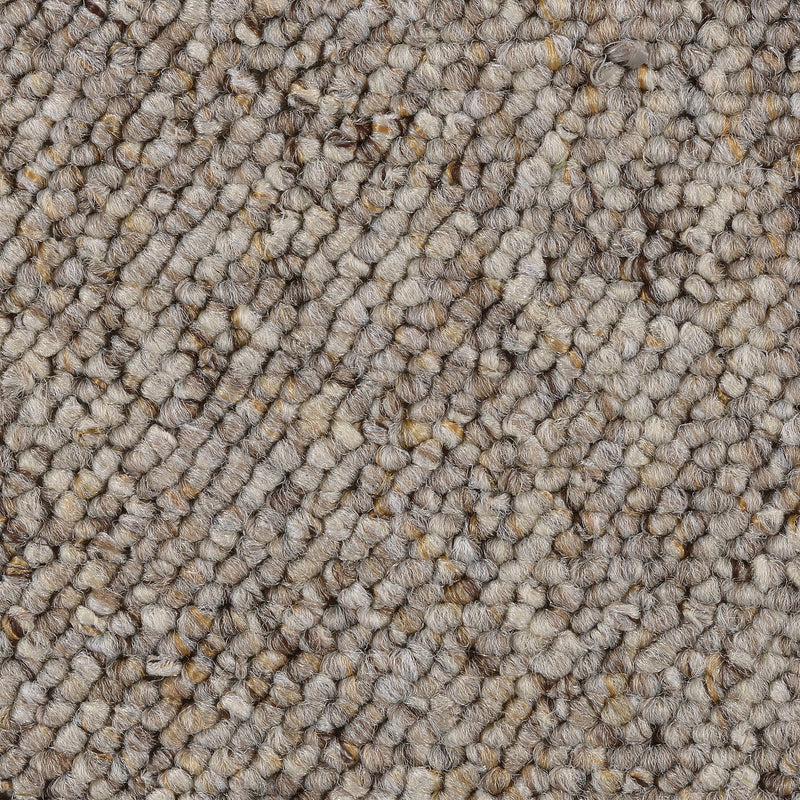 Covor tip mocheta Corfu bej-alb, model cu bucle 200x200 cm - LunaHome.ro