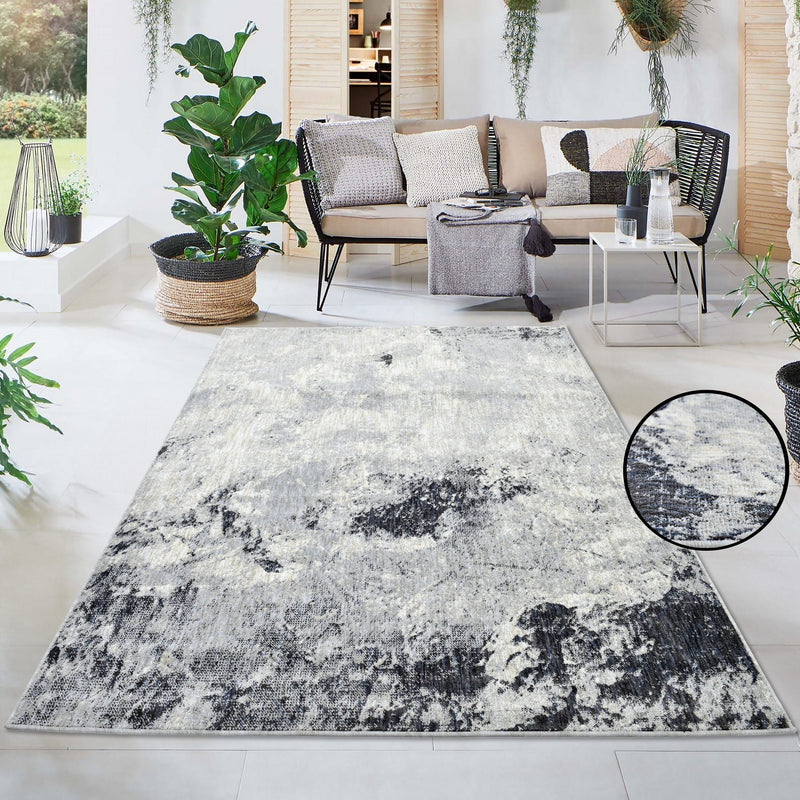 Covor traversa Anabella cu design elegant vintage gri 200x300 cm - LunaHome.ro
