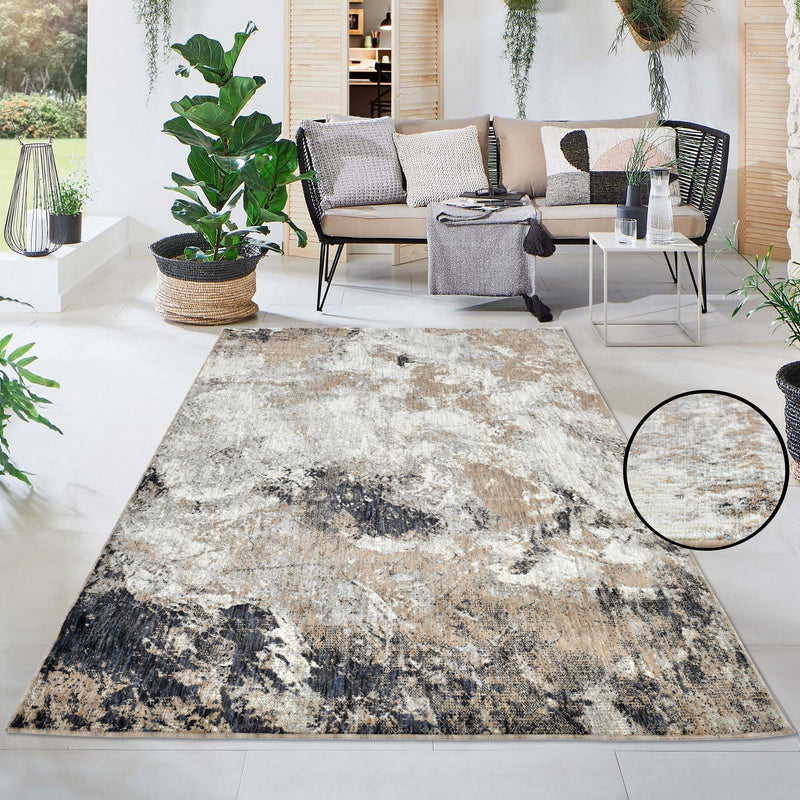 Covor traversa Anabella cu design elegant vintage maro 200x300 cm - LunaHome.ro