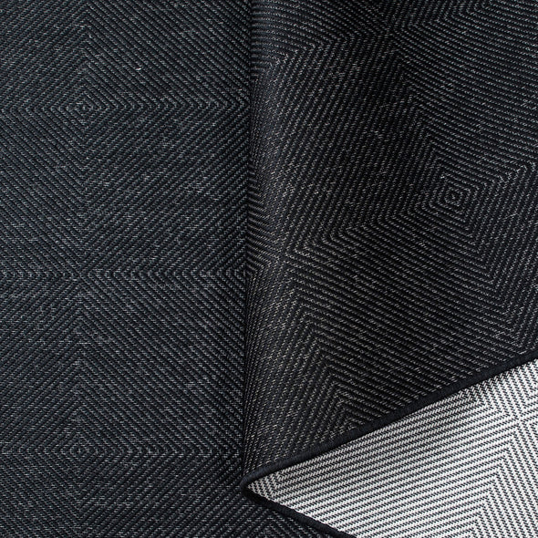 Covor traversa Anna potrivit si la exterior negru 80X150 cm