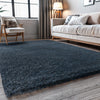 Covor traversa Banji albastru foarte moale și pufos 100x150 cm - LunaHome.ro