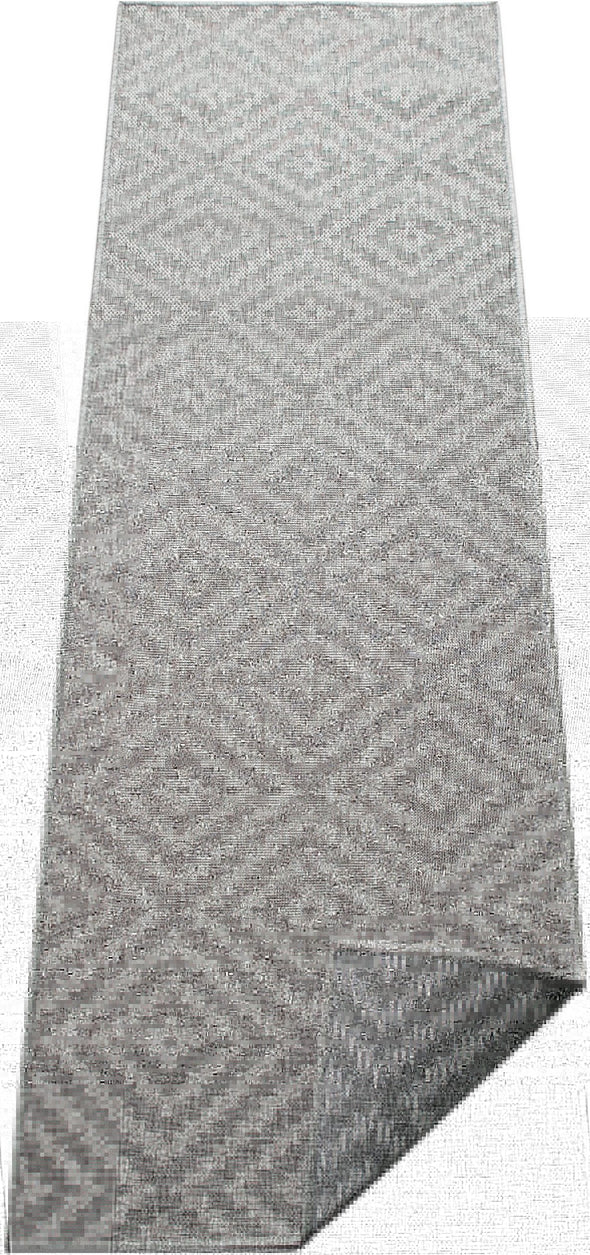 Covor traversa Cordoba de interior si exterior gri 67x230 cm