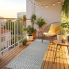 Covor traversa Cordoba de interior si exterior gri 67x230 cm
