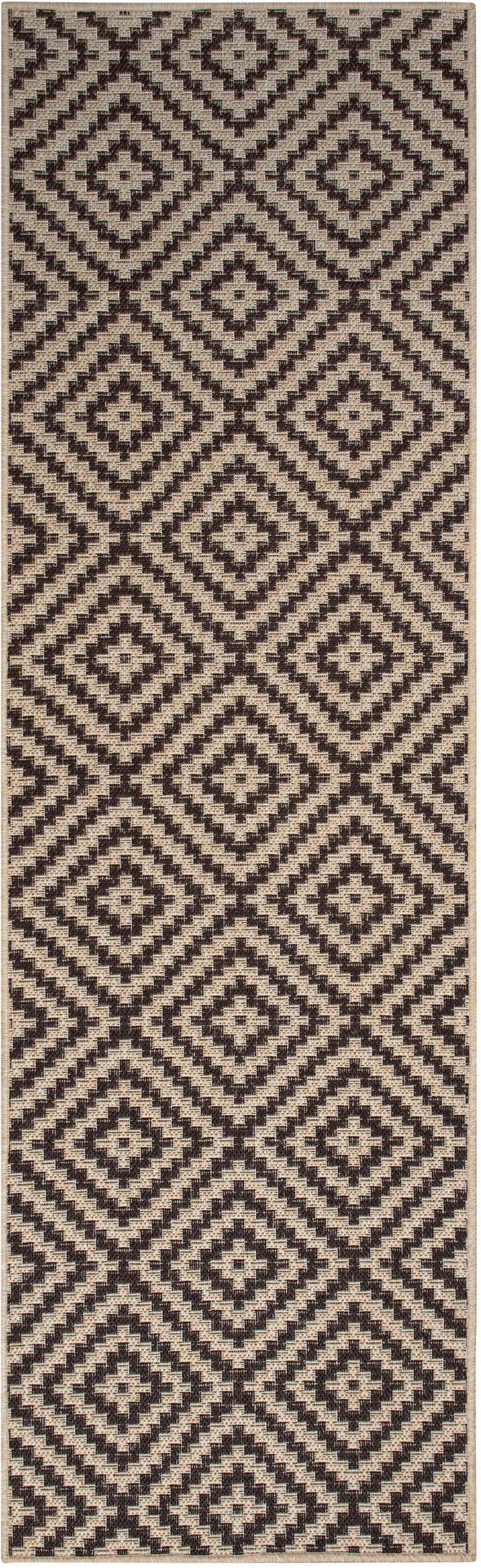 Covor traversa Cordoba de interior si exterior maro 67x230 cm - LunaHome.ro