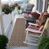 Covor traversa Cordoba de interior si exterior maro 67x230 cm - LunaHome.ro