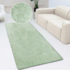 Covor traversa Desner verde foarte gros si moale 67x230 cm