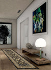 Covor traversă Diantha cu aspect oriental maro inchis 90x250 cm - LunaHome.ro