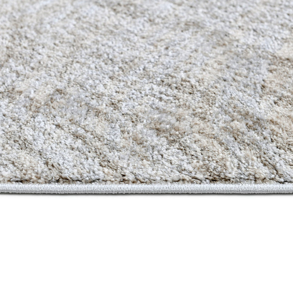 Covor traversa Esmea gri cu bej, model cu valuri 80x150 cm