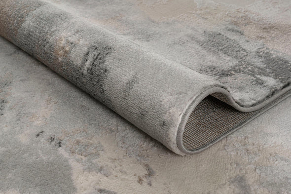 Covor traversa Hamar cu aspect de marmura gri 90x250 cm - LunaHome.ro