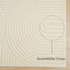 Covor traversa Jola cu aspect scandinav 3D crem 60x90 cm - LunaHome.ro