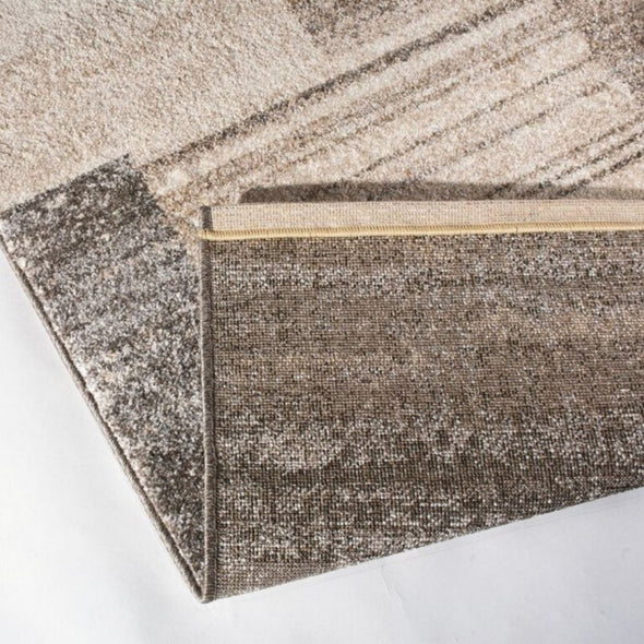 Covor traversă LoftLine bej gri cu design modern 80x150 cm