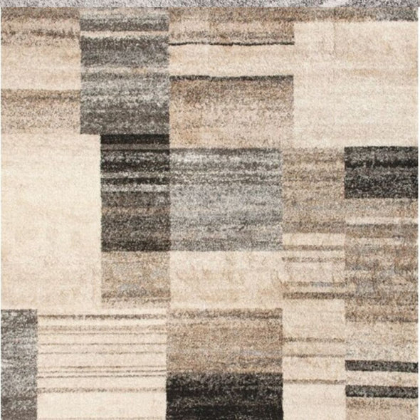 Covor traversă LoftLine bej gri cu design modern 80x150 cm