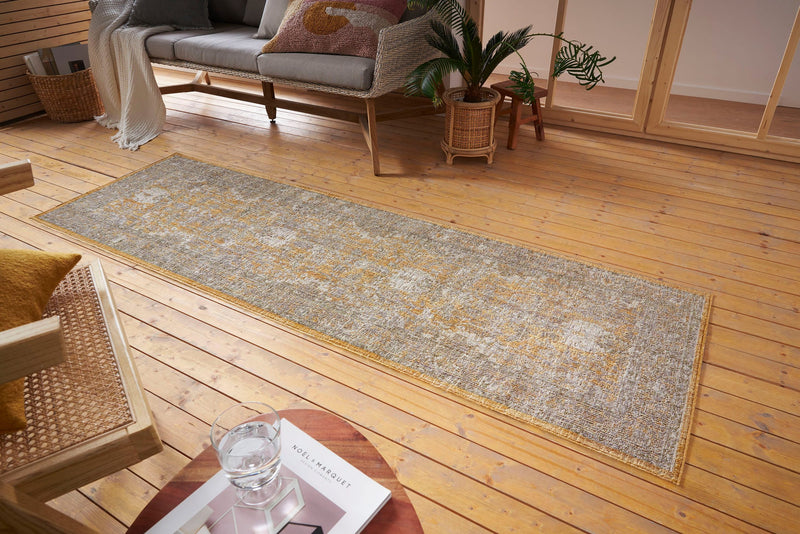 Covor traversă Luxor cu fire scurte model cu aspect vintage 75x200 cm - LunaHome.ro