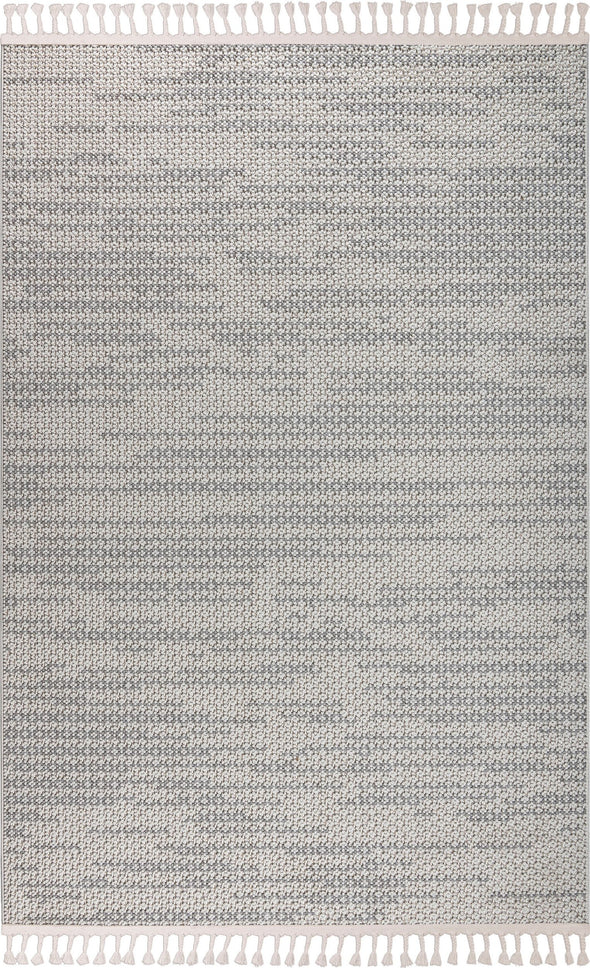 Covor traversa Mads gri cu franjuri 60x90 cm - LunaHome.ro
