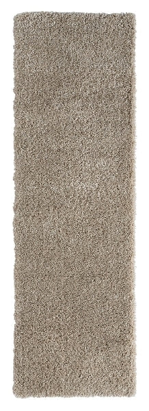 Covor traversa MyShaggy bej foarte moale si pufos 80x300 cm