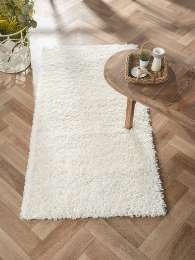 Covor traversa MyShaggy foarte moale si pufos crem 70x140 cm - LunaHome.ro