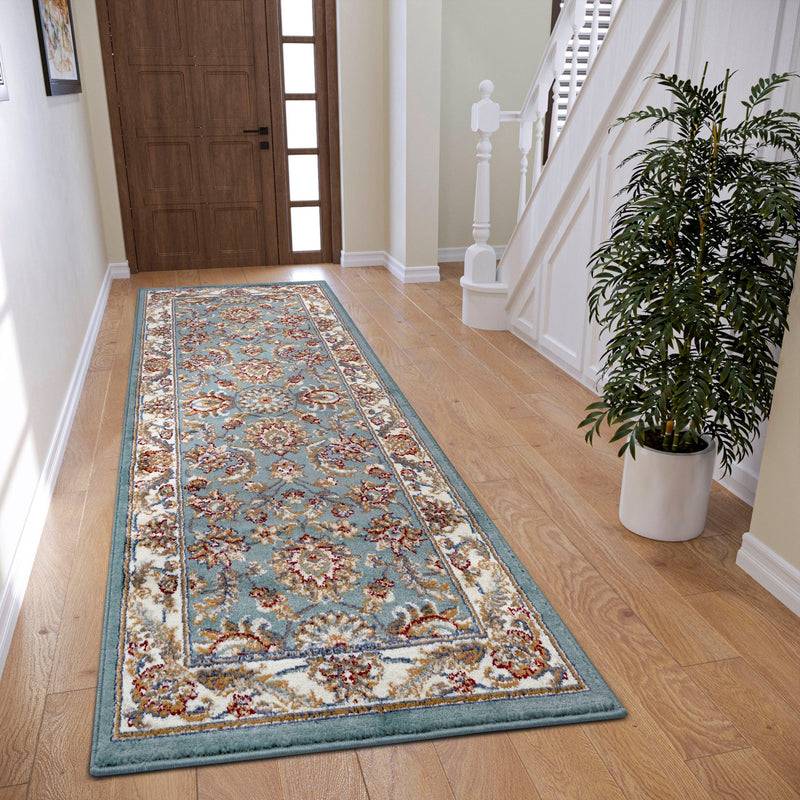Covor traversă Reni cu design oriental clasic cu fire scurte 80x240 cm - LunaHome.ro