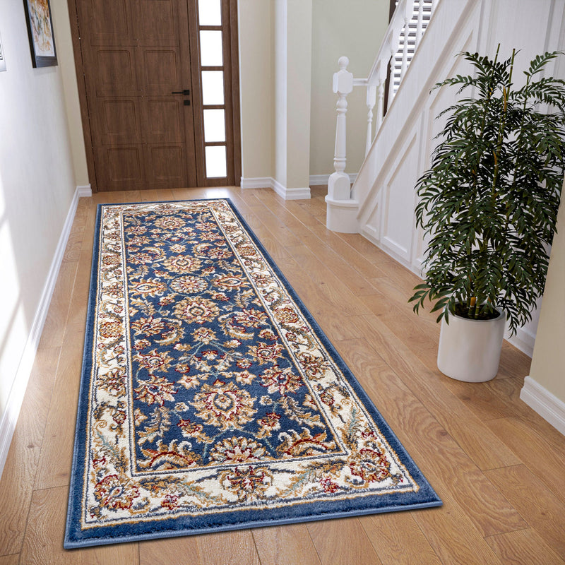 Covor traversă Reni cu design oriental clasic cu fire scurte 80x240 cm - LunaHome.ro