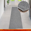 Covor traversa Rhodos gri pentru interior și exterior, aspect de sisal 67x230 cm