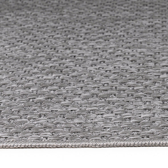 Covor traversa Rhodos gri pentru interior și exterior, aspect de sisal 67x230 cm